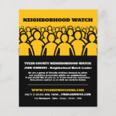 Crowd Design, Neighbhood Watch Community Advert Flyer (Vorne)