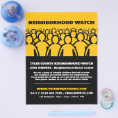 Crowd Design, Neighbhood Watch Community Advert Flyer (Einzeln)