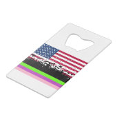 Crowd On American Geldbeutel Flaschenöffner (Rückseite Schrägansicht)