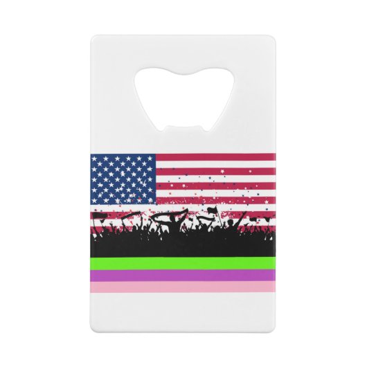 Crowd On American Geldbeutel Flaschenöffner (Rückseite)