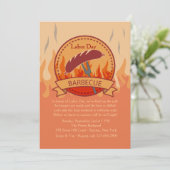 Crowd Pleaser Barbecue Einladung (Stehend Vorderseite)