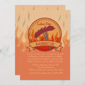 Crowd Pleaser Barbecue Einladung (Vorne/Hinten)