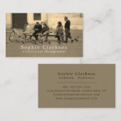 Crowd Portrait, Fotograf, Fotografie Visitenkarte (Vorne/Hinten)