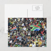 Crowd schoss auf ein Fußballspiel mit Südafrika Postkarte (Vorne/Hinten)
