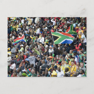 Crowd schoss auf ein Fußballspiel mit Südafrika Postkarte