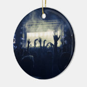 Crowd & Stage - Blue Keramik Ornament (Links)