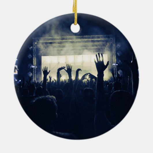 Crowd & Stage - Blue Keramik Ornament (Hinten)