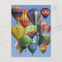 Crowded Colorful Hot Air Balloons
