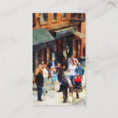 Crowded New York Sidewalk Visitenkarte (Rückseite)