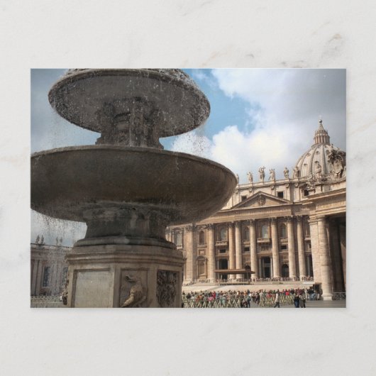Crowds Ansammlung am Petersplatz Postkarte (Vorderseite)