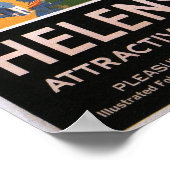 Crowds entlang des Clyde Coast Beach Railplers Poster (Ecke)