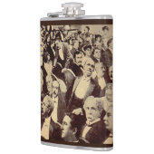 Crowdszene der 20er Jahre Flachmann (Links)