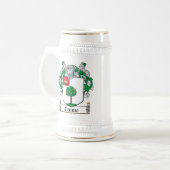 Crowe Familienwappen Bierglas (Vorderseite Links)