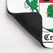 Crowe Familienwappen Mousepad (Ecke)