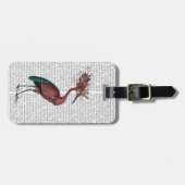 Crowed Marsala Heron Gepäckanhänger (Vorderseite horizontal)