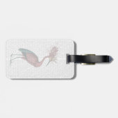 Crowed Marsala Heron Gepäckanhänger (Rückseite horizontal)