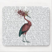 Crowed Marsala Heron Mousepad (Vorne)