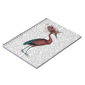 Crowed Marsala Heron Notizblock (Linke Seite)