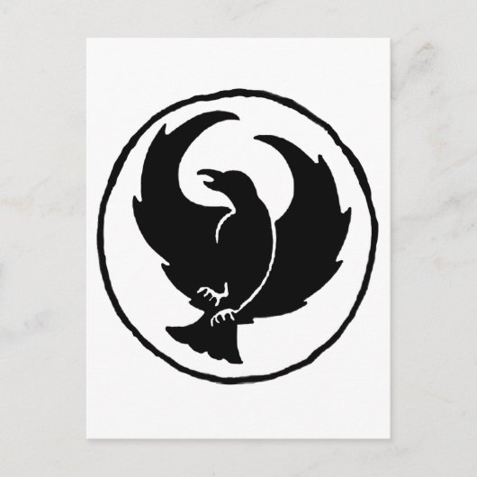 CrowFoot-Kaffeekarte Postkarte (Vorderseite)