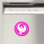 Crowfoot Magnet (weiß/rosa) (In Situ (Geschirrspüler))
