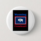 Crowheart Wyoming Button (Vorderseite)