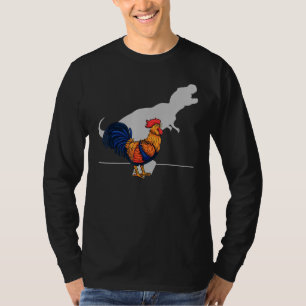 Crowing Chicken T Rex Dinosaurier Animal Bauer Kid T-Shirt