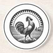 Crowing Cockerel Getränkeuntersetzer (Vorne)