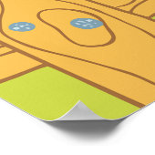 Crowing Rooster Poster (Ecke)