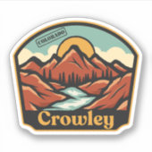 Crowley, Colorado Aufkleber (Vorderseite)