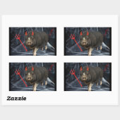 Crowley Halloween! Rechteckiger Aufkleber (Blatt)