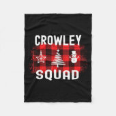 Crowley Proud Family Reunion Last Name Christmas S Fleecedecke (Vorderseite)