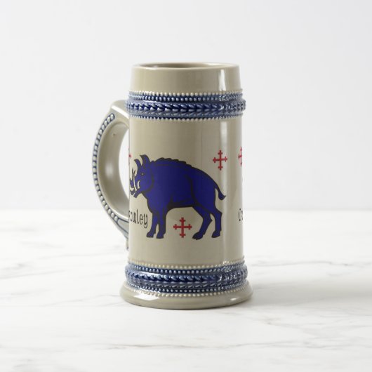 Crowley Stein Bierglas (Vorderseite Links)