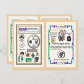 Crowmist Wizard - Chrom-Element Postkarte (Vorne/Hinten)
