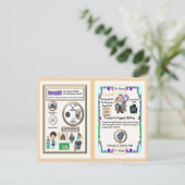 Crowmist Wizard - Chrom-Element Postkarte (Stehend Vorderseite)