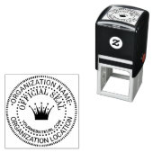 Crown #4 Generic Custom Offiziell Siegel Name Loc  Permastempel (Beispiel)