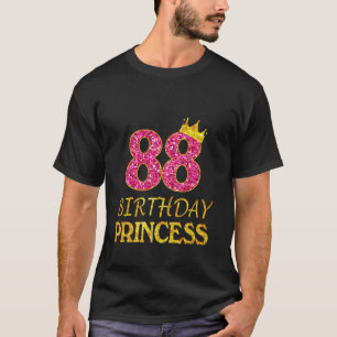 Crown 88. Geburtstag Princess Girl Shirt 88 Yrs Ol