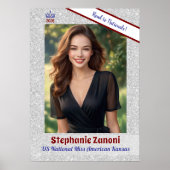 Crown and Sash Pageant Door Banner Poster (Vorne)