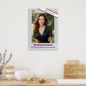 Crown and Sash Pageant Door Banner Poster (Küche)
