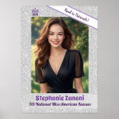 Crown and Sash Pageant Door Banner Poster (Vorne)