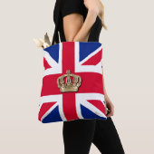 Crown and Union Jack Patriotic Tote Bag Tasche (Von Nahem)