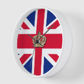 Crown and Union Jack Patriotic Uhr (Winkel)