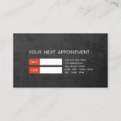 Crown Barber Pole Barbershop Hair Stylist Erinneru Terminkarte (Rückseite)