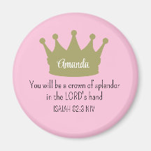 Crown Bible Verse Christlich Faith Light Pink
