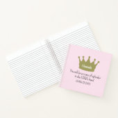 Crown Bible Verse Christlich Faith Light Pink Notizblock (Innenseite)