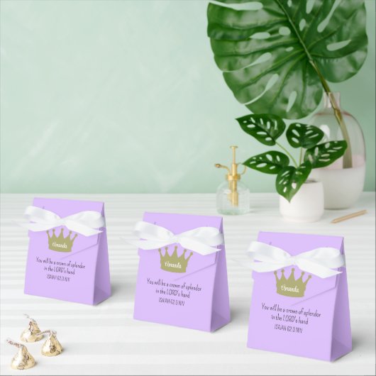 Crown Bible Verse Christliche Glaubenslehre Lila Geschenkschachtel (Zahlreiche)