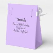 Crown Bible Verse Christliche Glaubenslehre Lila Geschenkschachtel (Rückseite)