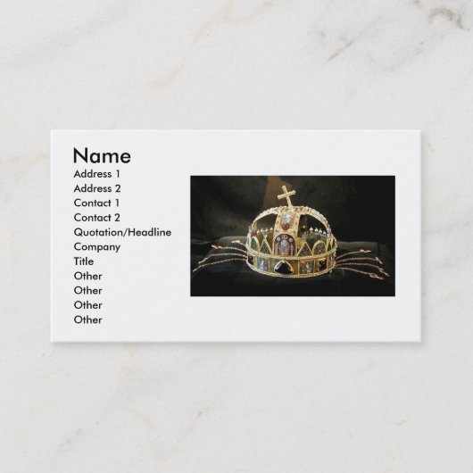 Crown Business Card Visitenkarte (Vorderseite)
