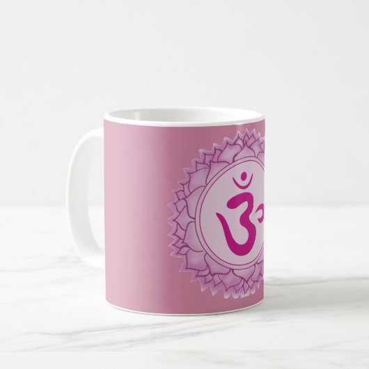 Crown Chakra 7. Chakra Tasse (Vorderseite Links)