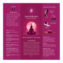 Crown Chakra Balancing Poster Chart - 87