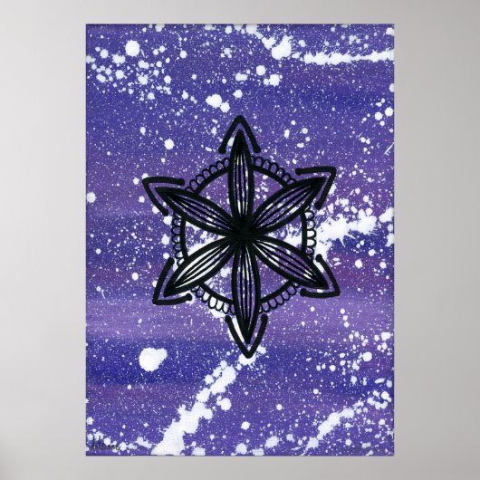 Crown Chakra - Dots One Poster (Vorne)